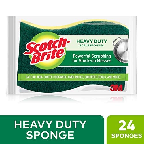 Book Cover Scotch-Brite Heavy Duty Scrub Sponge, 24 Scrub Sponges