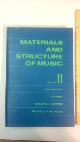 Materials and Structure of Music (Volume 2)