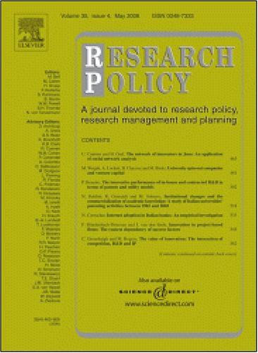 The relationships between science, technologies and their industrial exploitation: An illustration through the myths and realities of the so-called ... Paradox' [An article from: Research Policy]