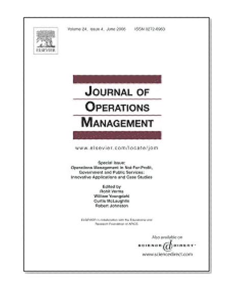 A supplier development program: Rational process or institutional image construction? [An article from: Journal of Operations Management]