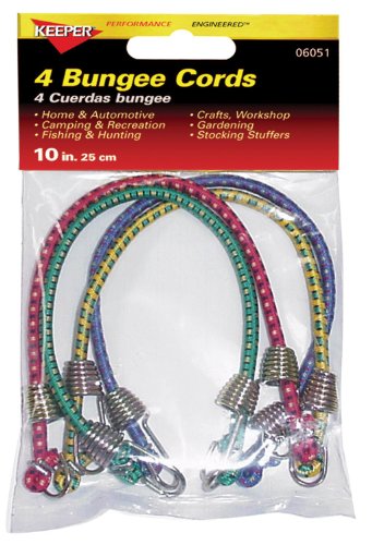 Keeper 06051 10" Mini Cord 4 Count