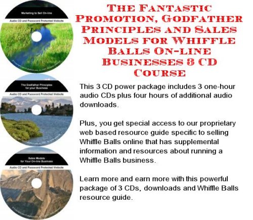 The Fantastic Promotion, Godfather Principles and Sales Models for Whiffle Balls On-line Businesses 3 CD Course