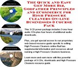 The Quick and Easy Get More Biz, Godfather Principles and eCommerce for High Pressure Cleaners On-line Businesses 3 Course Pack