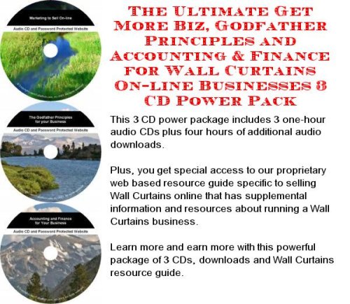 The Ultimate Get More Biz, Godfather Principles and Accounting & Finance for Wall Curtains On-line Businesses 3 CD Power Pack