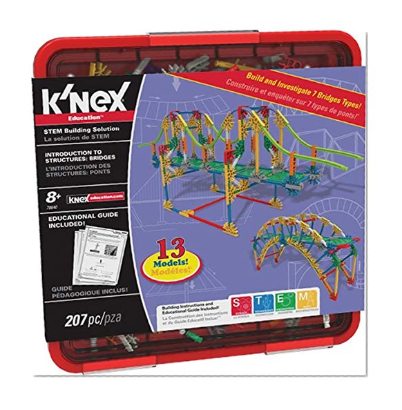 Book Cover K’NEX Education – Intro to Structures: Bridges Set – 207 Pieces – For Grades 3-5 Construction Education Toy
