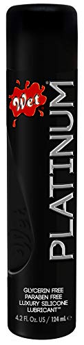 Wet Platinum Lube - Premium Silicone Based Personal Lubricant, 4.2 Ounce
