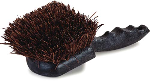 Carlisle FoodService Products 3651300 Ergonomic Palmyra Water Bucket Scrub Brush, 8-1/2" x 3", Natural/Black