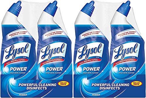 Book Cover Lysol Power Toilet Bowl Cleaner, 48oz (2X24oz), 10X Cleaning Power (96 Ounce)