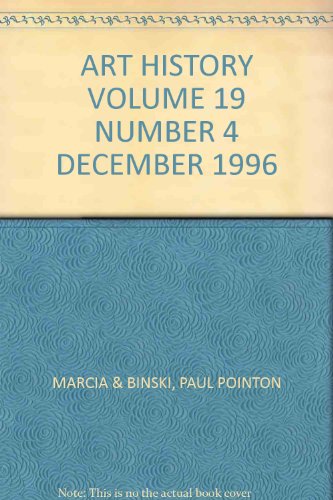 ART HISTORY VOLUME 19 NUMBER 4 DECEMBER 1996