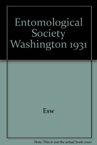 Entomological Society Washington 1931