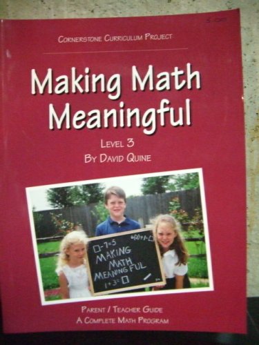 Making Math Meaningful: Level 3, Parent/Teacher Guide