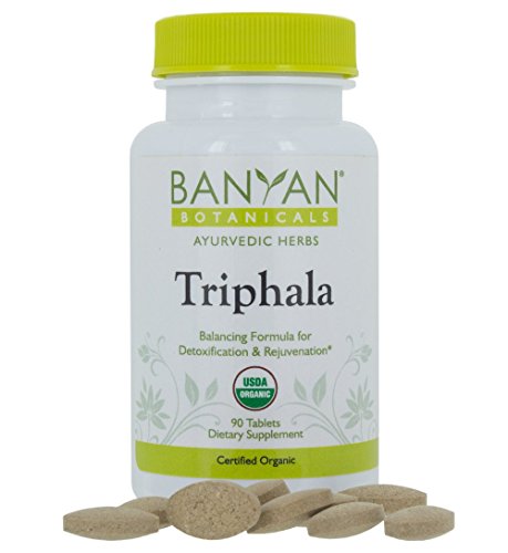 Book Cover Banyan Botanicals Organic Triphala Tablets - Certified USDA Organic - Balancing Formula for Detoxification, Elimination & Rejuvenation (90)