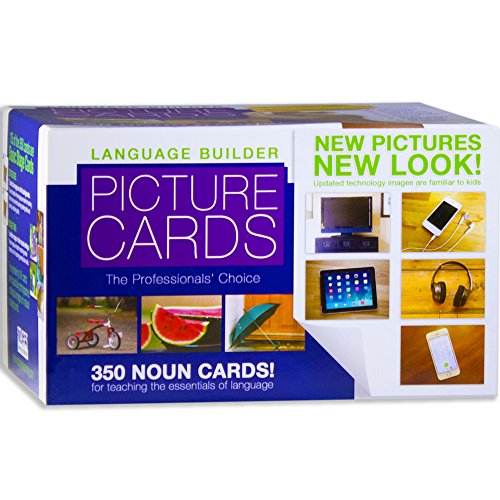 Book Cover Stages Learning Materials Language Builder Picture Noun Flash Cards Photo Vocabulary Autism Learning Products for ABA Therapy and Speech Articulation