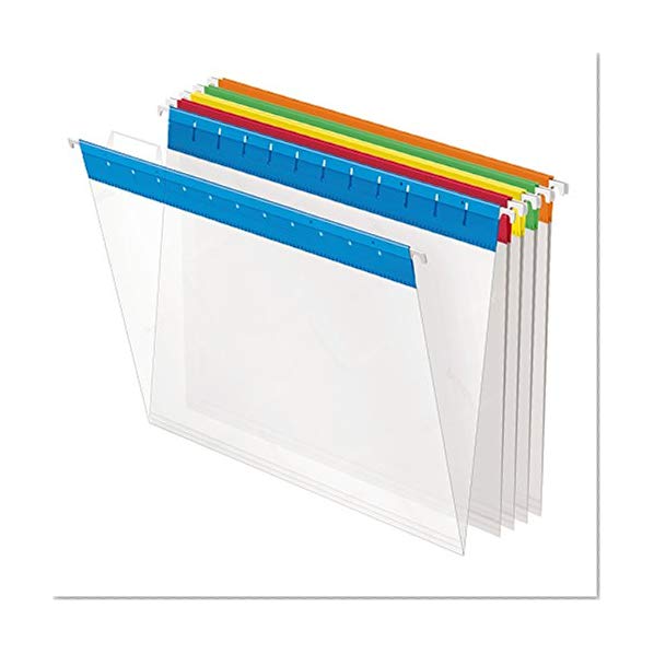 Book Cover Pendaflex 55708 Poly Hanging File Folders, 1/5 Tab, Letter, Assorted Colors (Box of 25)