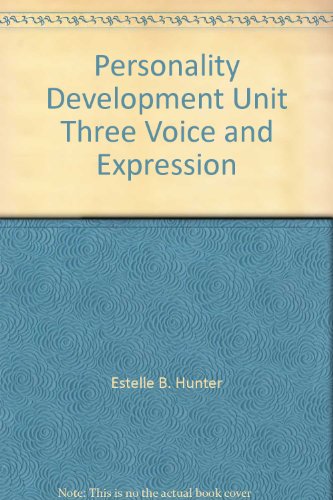 Personality Development Unit Three Voice and Expression