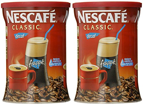 Book Cover Nescafe Classic Instant Greek Coffee Decaf, 7-Ounce Cans