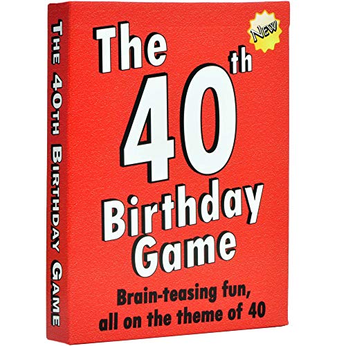 The 40th Birthday Game. Fun New Gift or Party idea Specially Designed for People Turning Forty