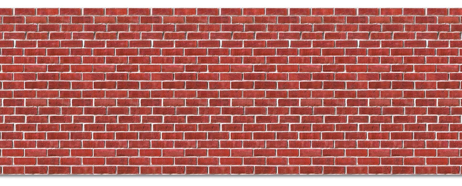Book Cover Brick Wall Backdrop Party Accessory (1 count) (1/Pkg) Christmas/Winter Brick Wall