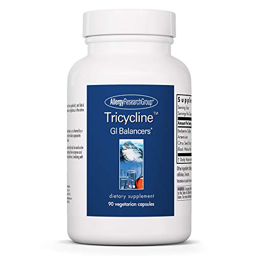 Book Cover Allergy Research Group - Tricycline - Broad-Spectrum Microbial Balancer - 90 Vegetarian Capsules