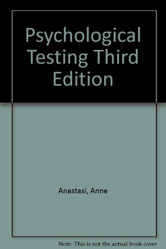 Psychological Testing-Third Edition