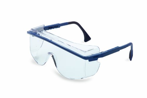 Book Cover Uvex S2500C Astrospec OTG 3001 Safety Eyewear, Black Frame, Clear UV Extreme Anti-Fog Lens