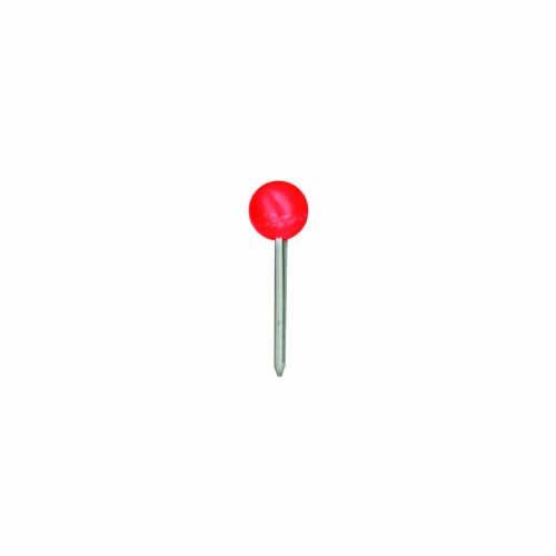 ADVANTUS Medium Head Map Tacks, 3/8-Inch Shank, 3/16-Inch Head, Box of 100, Red (M02)