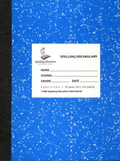 Spalding Intermediate Spelling/Vocabulary Notebook NB2, Grades 3 and up