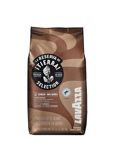 Lavazza Tierra! Selection Whole Bean Coffee Blend, Medium Roast, 2.2-Pound Bag , 100 percent Arabica, Rainforest Alliance Certified 100 percent sustainably grow