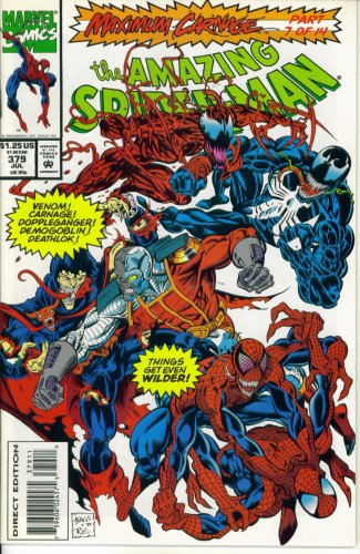 The Amazing Spider-Man #379 : Featuring Venom in "The Gathering Storm" (Maximum Carnage - Marvel Comics)