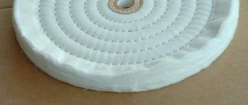 2 PC 8" X 5/8" Ply Soft Cotton Bench Grinder Buffing Wheels (8BUFF088(2pc)