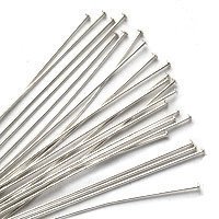 Sterling Silver Head Pins 24 Ga. 2 Inches (20)