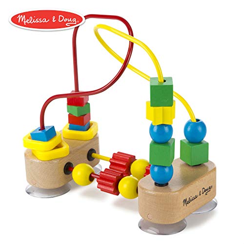 Book Cover Melissa & Doug First Bead Maze (Developmental Toys, Wooden Educational Toy, Quality Craftsmanship & Sturdy Construction)