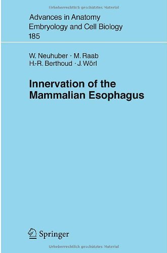 Innervation of the Mammalian Esophagus: 185 (Advances in Anatomy, Embryology and Cell Biology)
