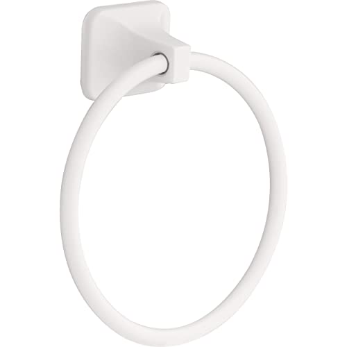 Franklin Brass D2416W Futura Towel Ring, White
