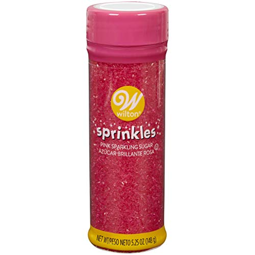 Wilton Pink Sparkling Sugar, 5.25 oz.