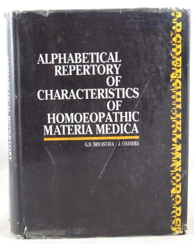 Alphabetical Repertory of Characteristics of Homeopathic Materia Medica