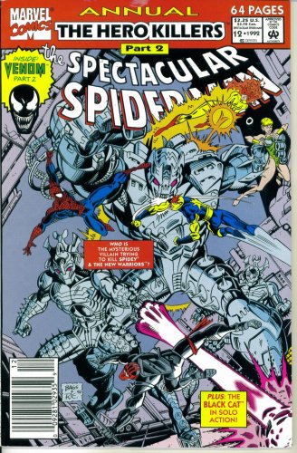 The Spectacular Spider-Man Annual #12 : Guest Starring the New Warriors in "Down and Downer" (The Hero Killers - Marvel Comics)