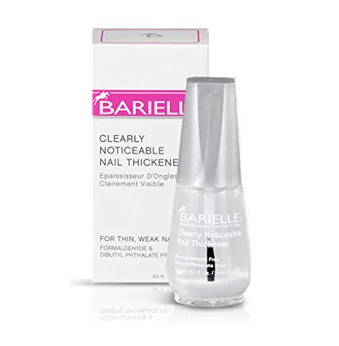 Barielle Clearly Noticeable Nail Thickener, Top Coat Instantly Thickens Nails Up To 50%, Perfect for Damaged Nails, Quick-Drying, Heals Cracked, Split, or Peeling Nails, Promotes Nail Growth, .5 Ounce