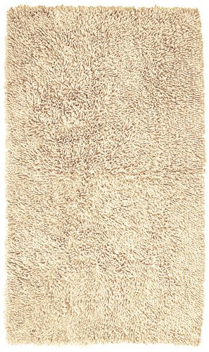 Book Cover Pinzon 100% Cotton Looped Bath Rug with Non-Slip Backing - 30 x 50 inch, Ivory