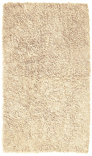 Pinzon 100% Cotton Looped Bath Rug with Non-Slip Backing - 30 x 50 inch, Ivory