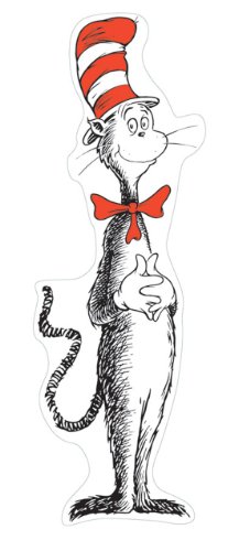 Book Cover Eureka 847639 Dr. Seuss Cat in the Hat Large Party and Classroom Decoration Poster, 5 Feet Tall, 4pcs