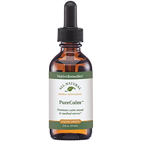 Native Remedies PureCalm - All Natural Herbal Supplement Promotes Feelings of Calm During Times of Pressure, Stress or Nervous Tension - 59mL