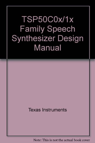 TSP50C0x/1x Family Speech Synthesizer Design Manual