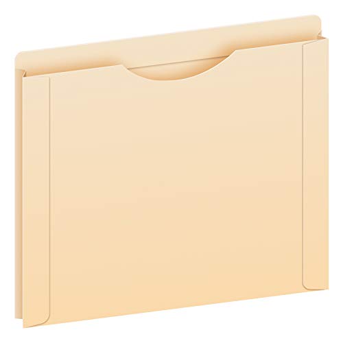 Book Cover Pendaflex File Jackets, Letter Size, Manila, Reinforced Straight-Cut Tabs with Thumb Cut, 50 per Box (22000EE)