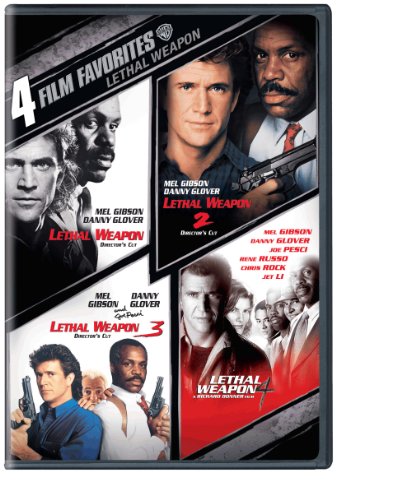 Book Cover 4 Film Favorites: Lethal Weapon (Lethal Weapon: Director's Cut, Lethal Weapon 2: Director's Cut, Lethal Weapon 3: Director's Cut, Lethal Weapon 4)