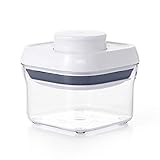 OXO Good Grips POP Small Square Storage Container, 0.3 Quart, White (1106040)
