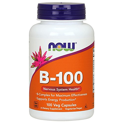 Book Cover NOW Supplements, Vitamin B-100, 100 Veg Capsules