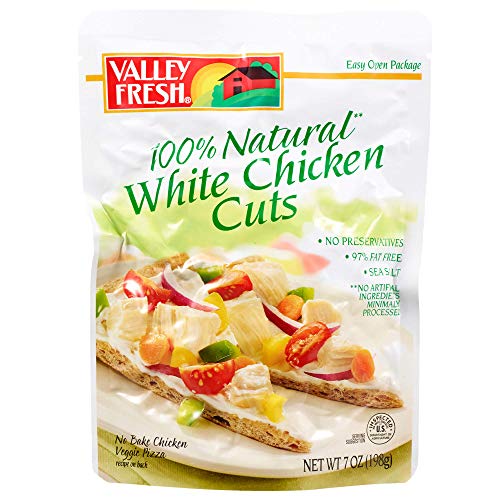 Book Cover VALLEY FRESH, Premium White Chicken Cuts, 7 Ounce (Pack of 12)