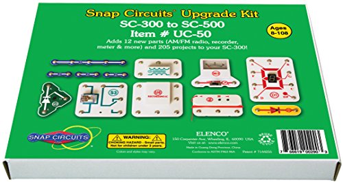 Book Cover Snap Circuits UC-50 Electronics Exploration Upgrade Kit | SC-300 to SC-500 | Upgrade Classic to Pro