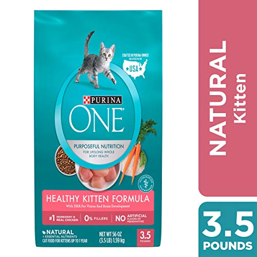 Purina ONE Natural Dry Kitten Food, Healthy Kitten - 3.5 lb. Bag